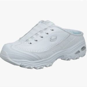 Skechers | EUC D'Lites Resilient Chunky White Slip-On Mule Sneakers Size 7.5